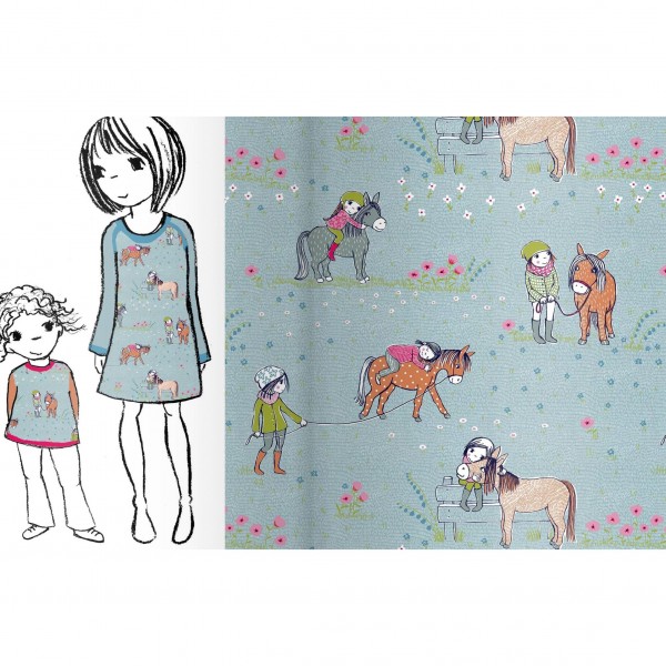 BIO-French Terry "Pony-Liebe" by Susalabim