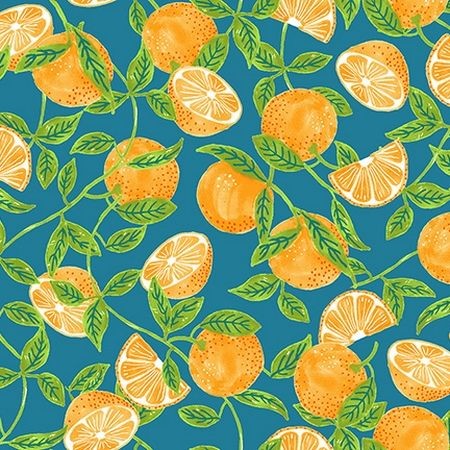 Bomuld "Citrus Garden TE2" by RJR Fabrics