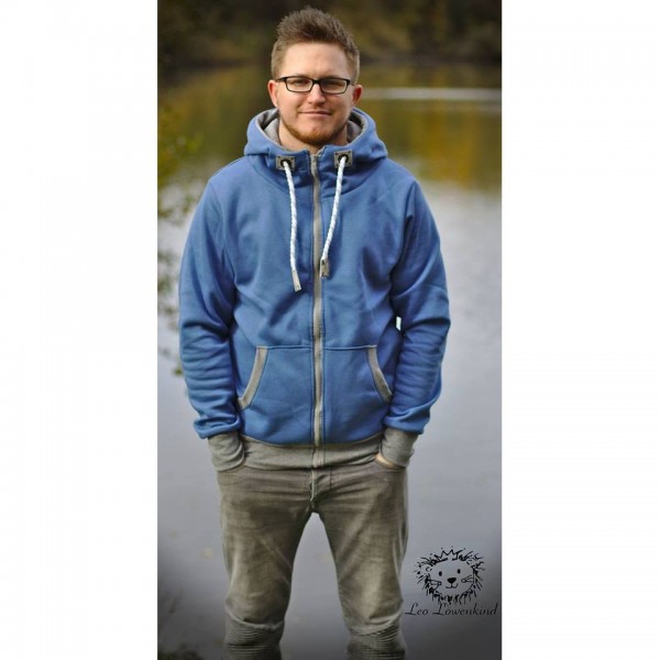 Snitmønster Jakke “Sweatjacke“ Herre str 2XS - 4XL