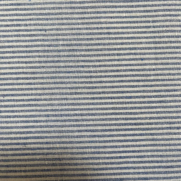 Baumwollmischgewebe blau-weiß gestreift