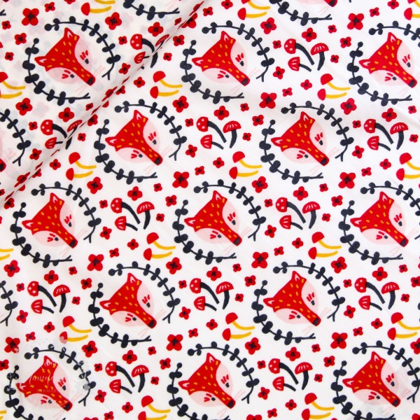 BIO-Bomuld “Folkland“ kb-03-cre fra Birch Fabrics