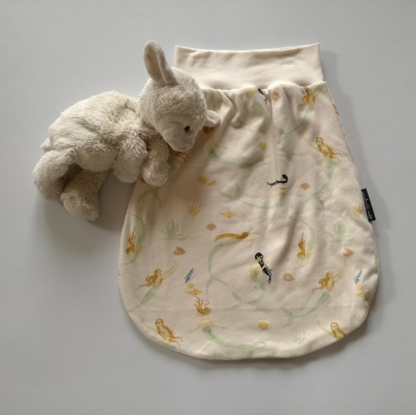 Baby-Pose fra økologisk bomuld "Havfrue" smal