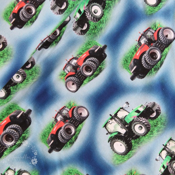 Bomuldsjersey "Traktor"