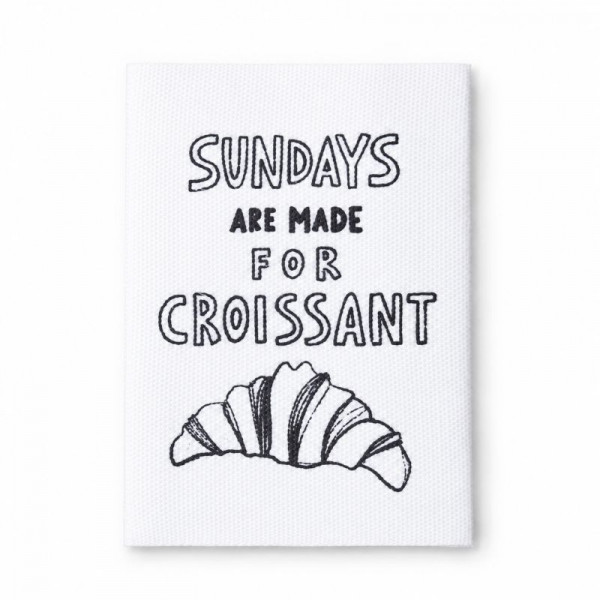 XXL-Baumwolllabel "Croissants"