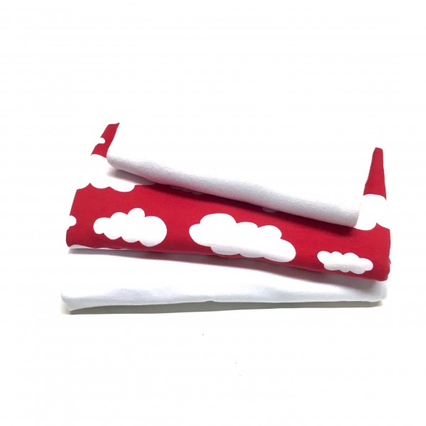 10% SPAR-PAKKE Jersey "Clouds" rød
