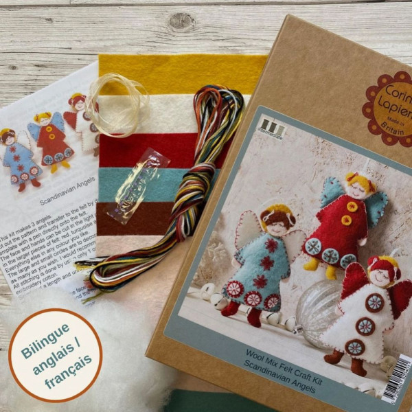 Craftkit "Scandinavian Angels" fra Corinne Lapierre