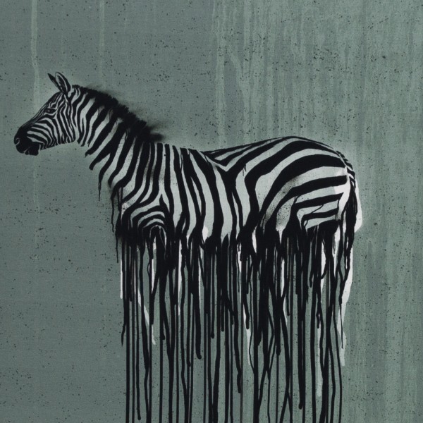 65 cm Bomuldsjersey-Panel "Wild Zebra" by Thorsten Berger