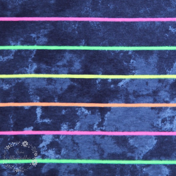 NEON-Bomuldsjersey "Striber"