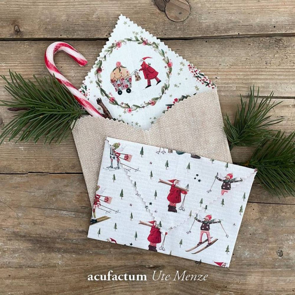 Baumwollstoff "Winterweihnachtssport" von acufactum