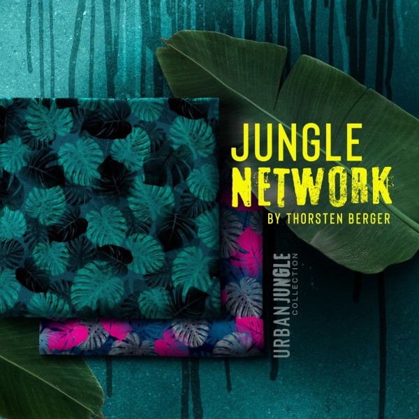 Fastvævet bomuld kollektion "Jungle Network" by Thorsten Berger