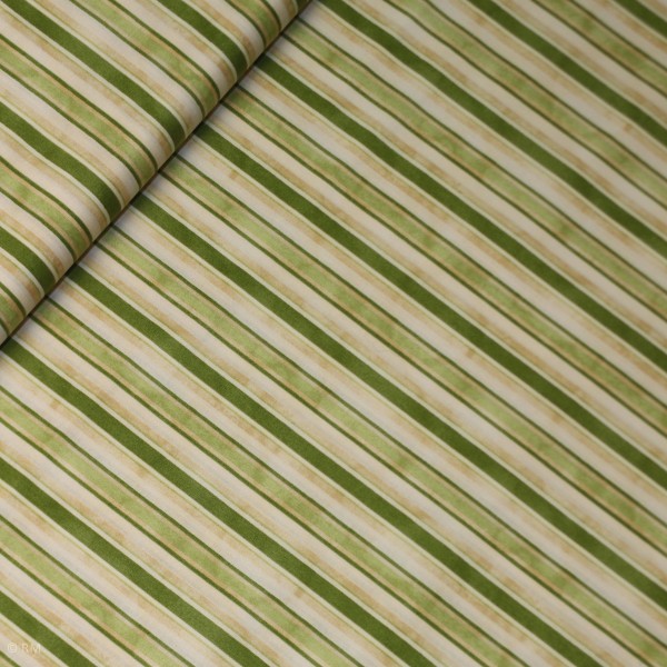 Bomuld “From the Farm“ Awning Stripe Green