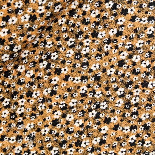 Modal French Terry med blomster