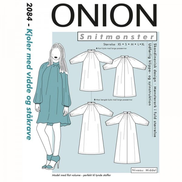 Snitmønster Onion 2084 "Kjoler med vidde og...