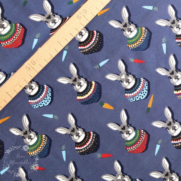 Bomuldsjersey “Autumn Bunny“ by Lila-Lotta,...
