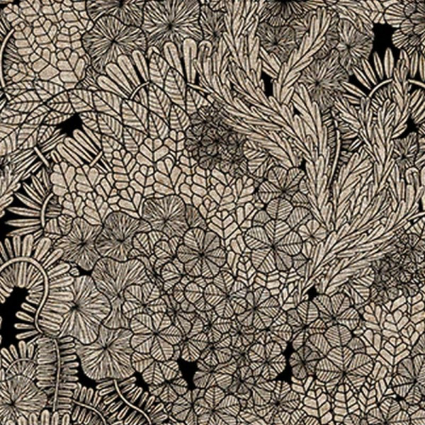 Blanding af hør og bomuld "Rhythm & Leaves"...