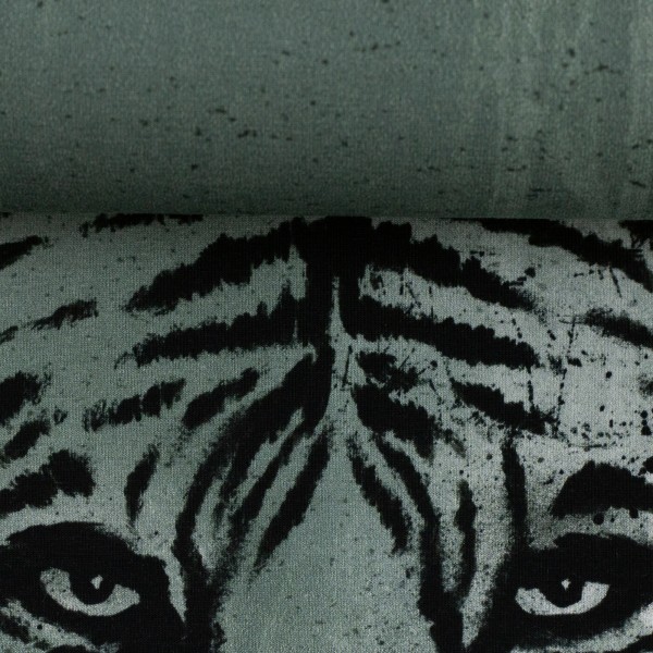 65 cm Bomuldsjersey-Panel "Wild Tiger" by Thorsten Berger