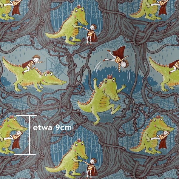 BIO-French Terry "Krokosaurus" by Susalabim