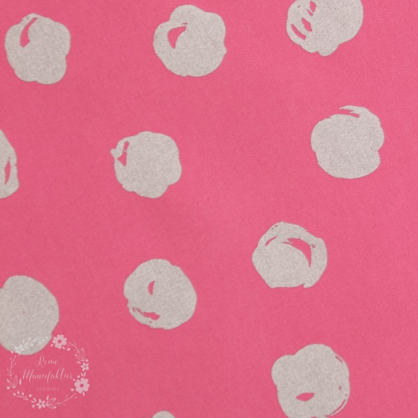 Softshell pink med prikker