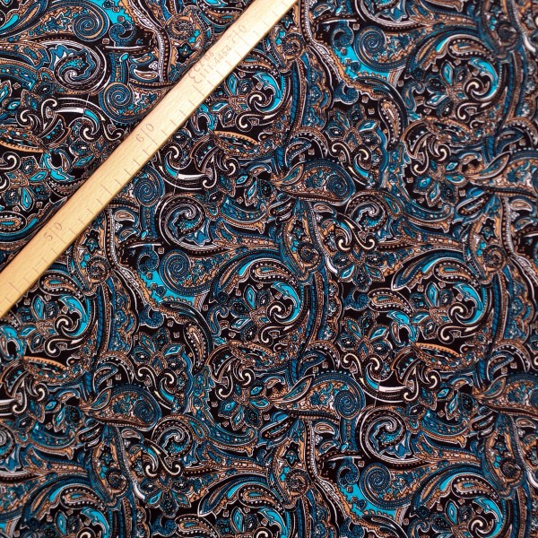 Vævet viscose "Paisley"