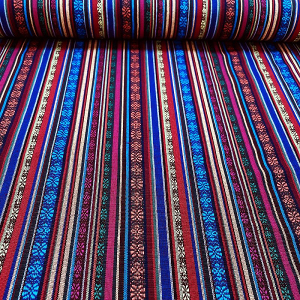 Dekostof "Mexico" rød-lilla