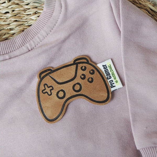 Kunstlederlabel "Controler" iron-on 6,5 x 4,8 cm