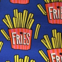 Bomuldsjersey “Fries“ blå fra Hilco