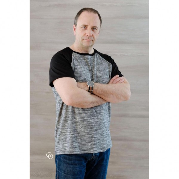 Snitmønster til mænd "Basic raglan Shirt" str S - XXXXL