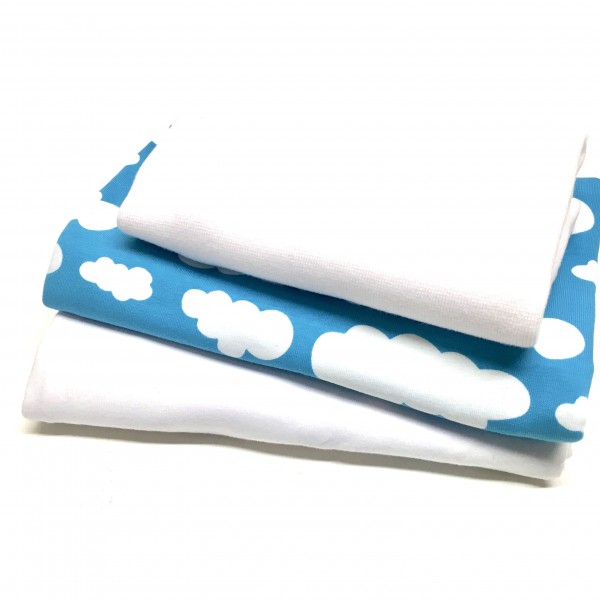 10% SPAR-PAKKE Jersey "Clouds" turkis