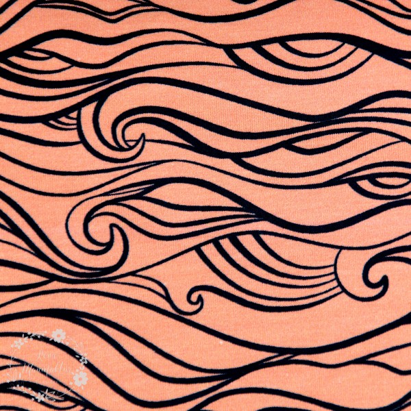 Bomulds-Jersey kollektion "Waves" by Käselotti