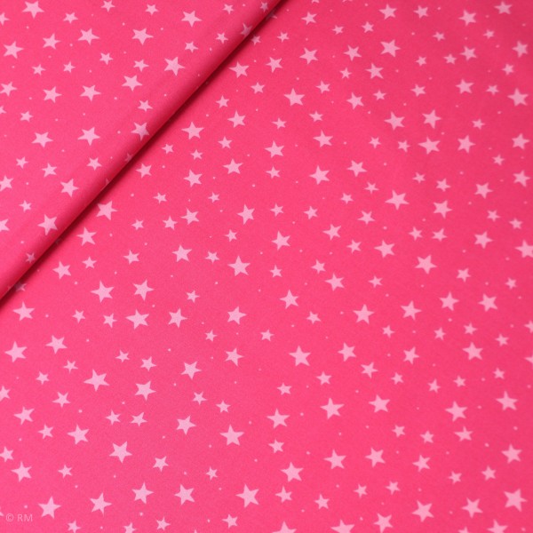 Bomuld “Junge Linie“ pink med stjerner