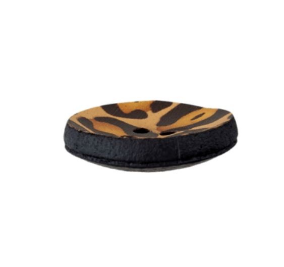 4-hul-polyester-knap kollektion "LEO" (20 eller 23 mm) Genbrugslæder