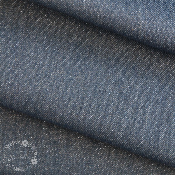 Denim med gltter (sølv)