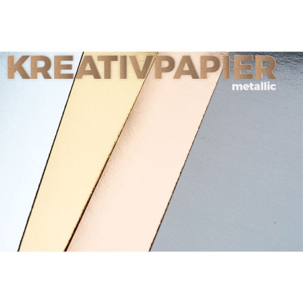 Kreativ papir kollektion "Metallic"