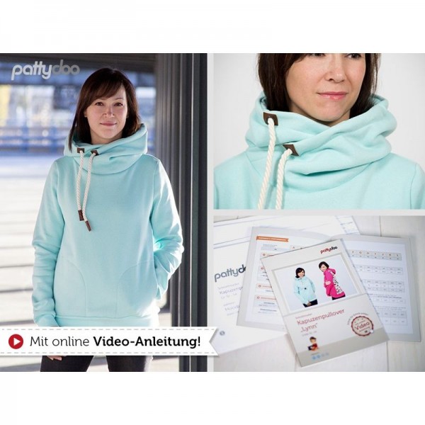 Snitmønster Pattydoo Dame-Hoodie “Lynn“ str 32 - 54