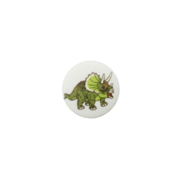 15 mm Øsken-Knap "Triceratops"