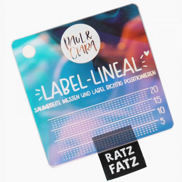 Label-Lineal für Faltlabels – praktische Nähhilfe