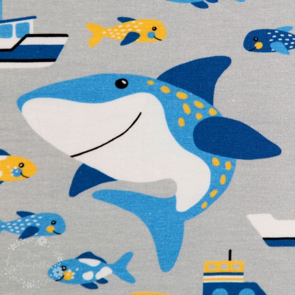 Bomuldsjersey “Sea Life“