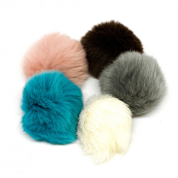 Pom Pom kollektion kaninhår Ø 60 mm