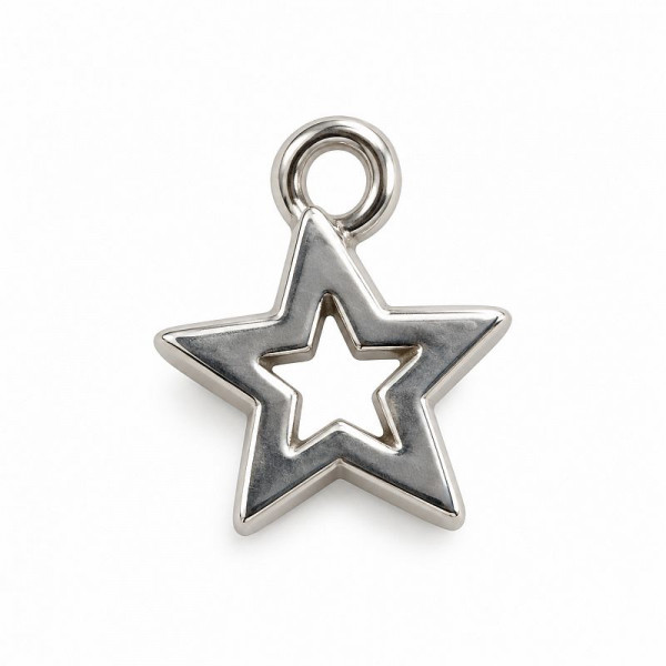 Charm "Lille stjerne" sølv 10mm