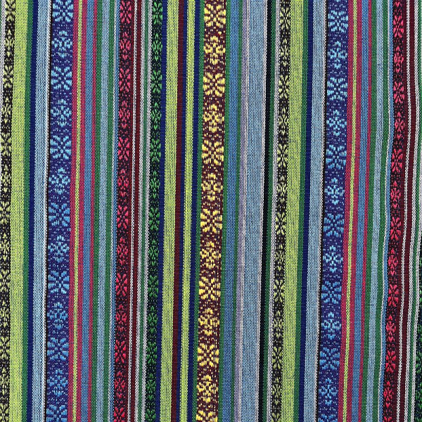 Dekostof "Mexico" grøn-blå