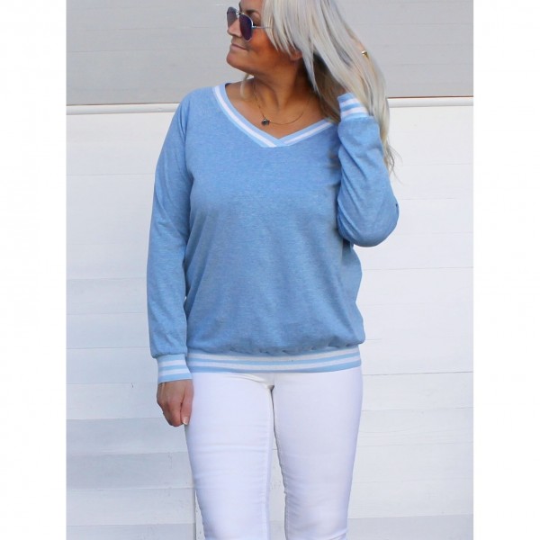 Snitmønster Sweater "Vicky" Dame str 32 - 58