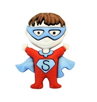 34 mm Øje-Knap “Super Boy“