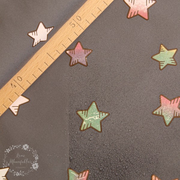 Magic-Softshell “Rainbow-Stars“ lyserød