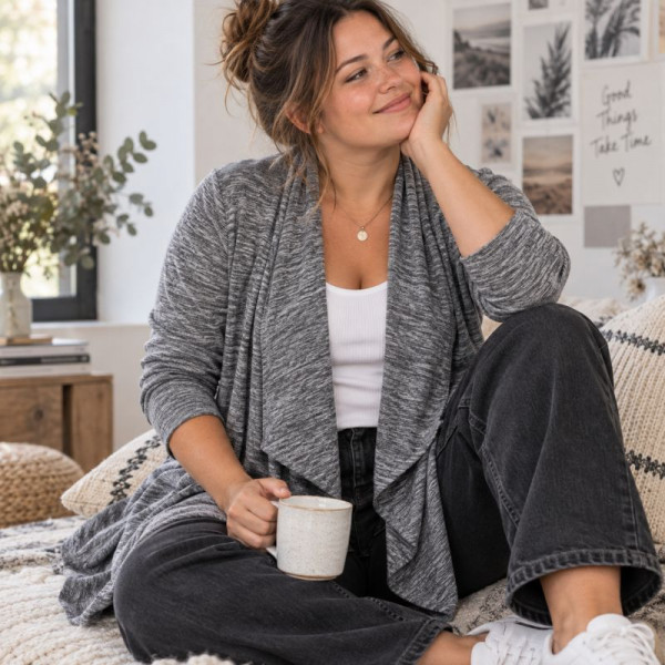 Papierschnittmuster "Strickjacke Bea" Damen Gr. 32 - 58