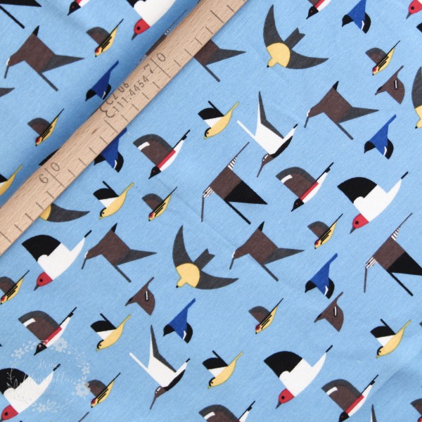 BIO-Interlock-Bomuldsjersey “Charley Harper Maritime Knits“ (kch30) fra Birch Fabrics