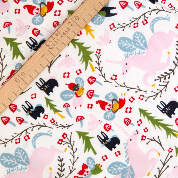 BIO-Bomuld “Folkland“ kb-01-cre fra Birch Fabrics