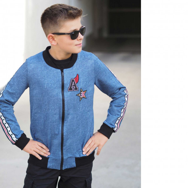 Snitmønster "College Jacke" Kids str 74 - 164