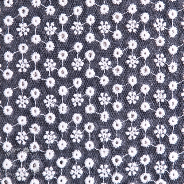 Mesh kollektion med broderi blomster