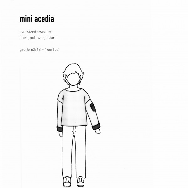 Snitmønster Børns Pullover "Mini acedia" str 62/68 - 146/152