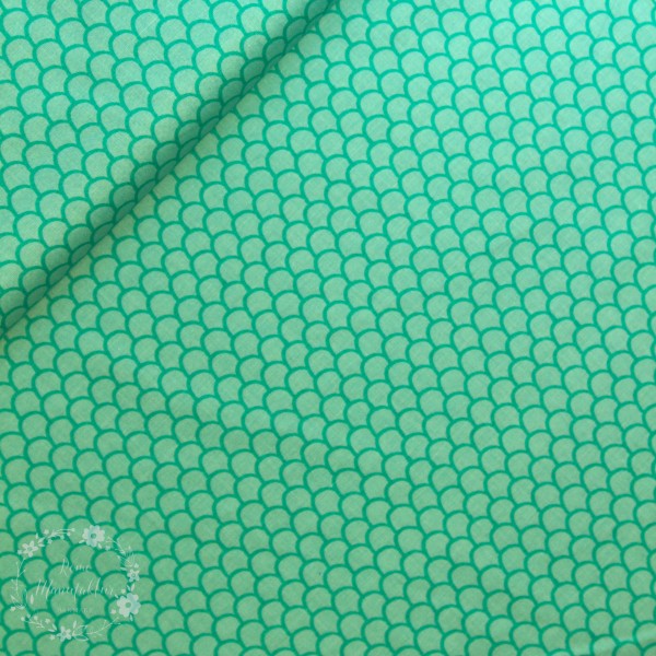 Bomuld “GO fish“ Mermaid in Green